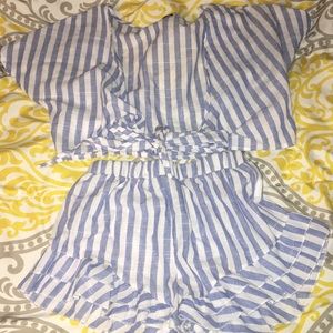 Two Piece Ruffle Set